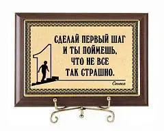 Плакетка подарочная Первый шаг. Сенека (субл)17х12, фото №1