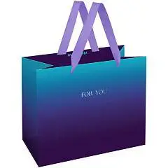 Сумка подарочная "Intense gradient" фольга 23*18*10см, фото №1