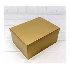 Коробка подарочная "Золотая" 16,8*10,8*6,5 см 10-1, фото №1