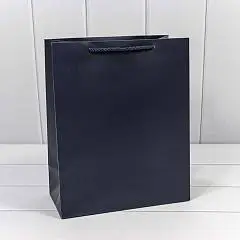 Сумка подарочная "Фактура" Синий 26*32*13см, фото №1