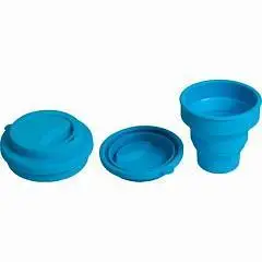 Стакан-непроливайка " deVente " одинар склад, 80*90*80мм неон го, фото №1