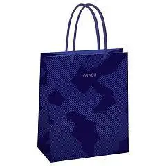 Сумка подарочная "Blue pattern" выб.лак 18*23*10см, фото №1