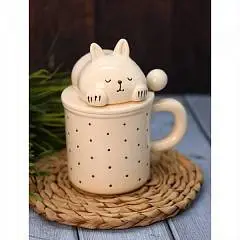 Кружка Sleeping kitten 400 мл, фото №1