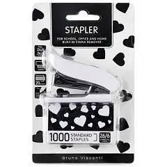 Степлер со скобами BV "ArtGraphix" 24/6-26/6, 1000 скоб, фото №1