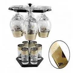 Мини-бар Барокко барная стойка + 6 бренди/6 стопок, фото №1