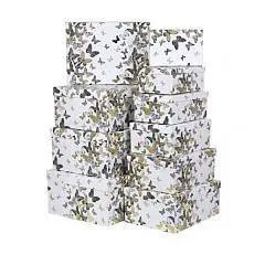 Коробка подарочная "Бабочки" тиснение 31*23*13,5см 10-7, фото №1