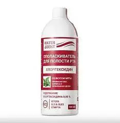 Ополаскиватель д/п/рта Waterdent Хлоргексидин 500мл, фото №1