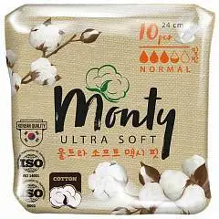 Прокладки гигиен. Monty Ultra Thin Normal Plus (240мм) 10шт, фото №1