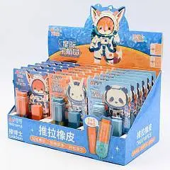 Ластик "Cosmo Animals" + запасной сменный ластик, фото №1