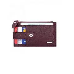 Кредитница ESSE Крис CHERRY кожа бордо, фото №1