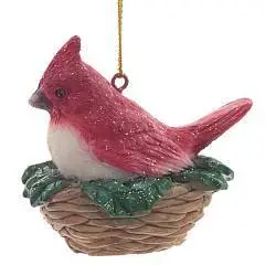Украшение елочное "Птичка", L6 W4 H5,5 см, фото №1