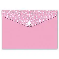 Папка для карт и визиток "Pink" 10.5х7.4 см, 1 отд, на кнопке, фото №1