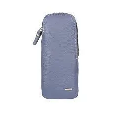 Футляр для очков ESSE Скай Туман кожа серо-голуб.с брелоком, фото №1