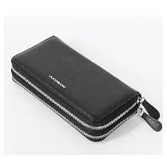 Портмоне муж. Di Gregorio нат.кожа, черный, фото №1