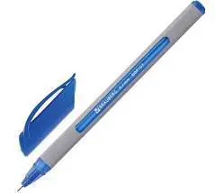 Ручка шариковая масляная Extra Glide Soft Grey, синяя, 0,7мм, фото №1