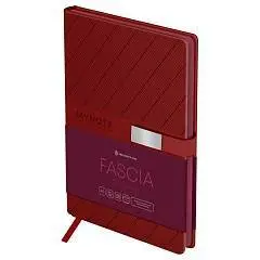 Ежедневник недат А5 "Fascia. Burgundy", магнитная застежка, тв.о, фото №1