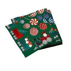 Салфетки бумажные "Рождественская сказка" 33*33 см, фото №1