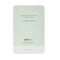 Маска д/л ткан NEXTBEAU Solution с маслом семян конопли, 22мл, фото №1
