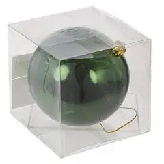 Украшение новогоднее "Шар", D 12 см, L12 зелен, фото №1