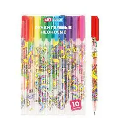 Набор гелевых ручек ArtSpace "Wonderland" 10шт., 10цв., неоновые, фото №1