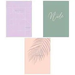 Тетрадь А4 80л КЛЕТКА "Nude" тиснение фольгой, 70г/м2, фото №1