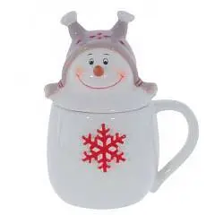 Кружка "Снеговик", 450 мл, L14 W11 H17 см, фото №1