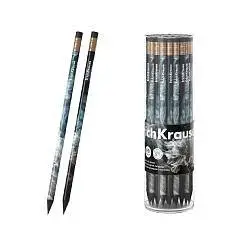 Карандаш чернографитный EK Флюид, ТМ, с ластиком, фото №1