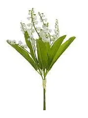 Букет ландышей х3 35см белый, фото №1