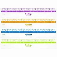 Линейка пластиковая Berlingo "Color" 15см, прозрачная, фото №1