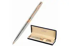 Ручка шариковая GALANT "NUANCE SILVER" серебро/р.зол, 0,7мм, син, фото №1
