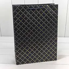 Сумка подарочная "Ромб" Синий 31*42*12см, фото №1