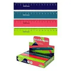 Линейка пластиковая ErichKrause Reef, 15см, ассорти, фото №1