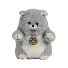 Игрушка мягкая Толстый кот 39 см серый, Lapkin, фото №1