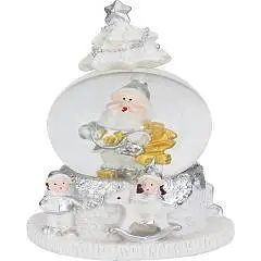 Сувенир новогодний снежный шар Волшебный праздник D4,5см, фото №1