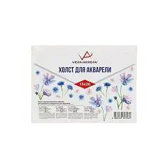 Холст аквар на карт "VA" 100% хл 15*20см 280г экстра-мелкое зерн, фото №1