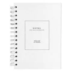 Тетрадь 120л кл "Notes" белый, тв.обл, спираль, фото №1