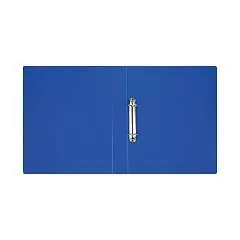 Папка на 2 кольцах СТАММ А4, 40мм, 500мкм, синяя, фото №1