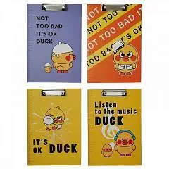 Папка-планшет А4 "DUCK" картон, ассорти, фото №1