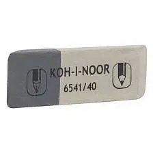 Ластик Koh-i-Noor Sunpearl, каучук, серо-белый, 60х20х8мм, фото №1