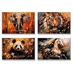 Альбом д/рис А4 32л на гребне BG Золотая Коллекция, фото №1