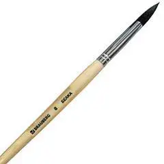 Кисть BRAUBERG белка круглая №8, фото №1