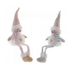 Игрушка набивная "Снеговик", L16 W9 H50/19 см, 2в., фото №1