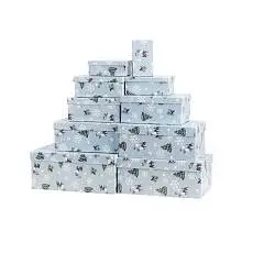 Коробка подарочная "Зима в лесу" 30,5*20*13 см 10-10, фото №1