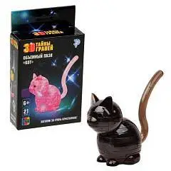 Пазл 3D кристаллический «Кот», 21 дет, Микс, фото №1
