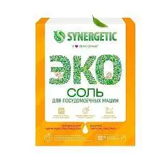 Соль высок. степени очистки Synergetic для посудомоечных маш1,5кг, фото №1