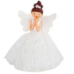 Кукла Девочка-ангел в белом 27см светод ЛЬДИНКА 217527 белый, фото №1