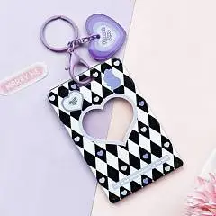 Футляр для карт с брелоком "Forever love" purple, фото №1