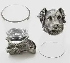 Набор 2 стопки-переверт. "Собака - лабрадор" 50мл, фото №1