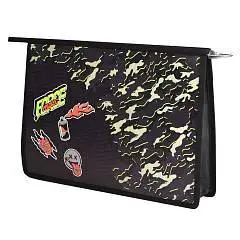 Папка д/тетр А4 пластик молния Камуфляж Феникс, фото №1