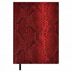 Ежедневник недат А6+ "АНАКОНДА КРАСНАЯ" мягк.обл, фото №1